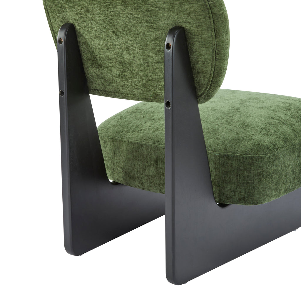 Walker Edison | Fauteuil d'appoint moderne, minimaliste et élégant avec piètement en bois robuste (lot de 2)