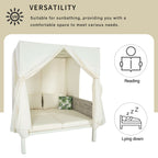 Walker Edison | Bain de soleil chic pour terrasse extérieure avec rideaux