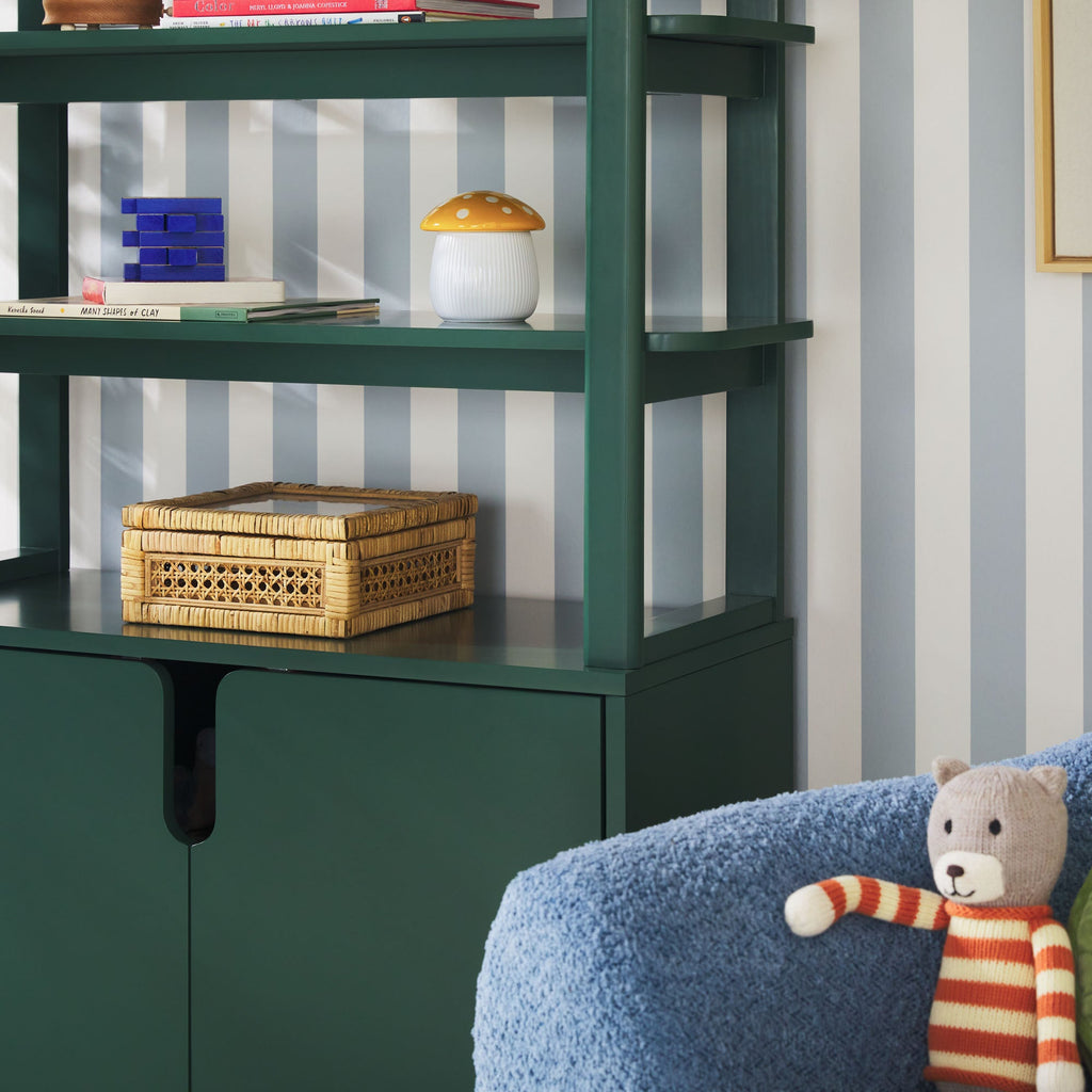 Bibliothèque moderne Zoey en bois arqué