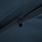 Walker Edison | Fauteuil bleu Cloud avec housse amovible et repose-pieds