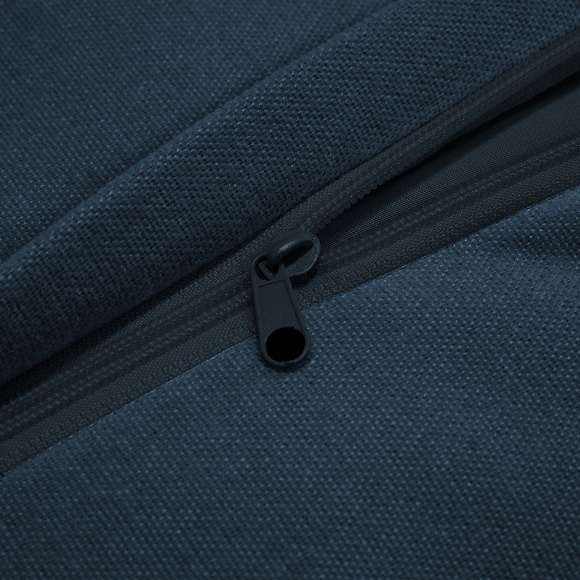 Walker Edison | Fauteuil bleu Cloud avec housse amovible et repose-pieds