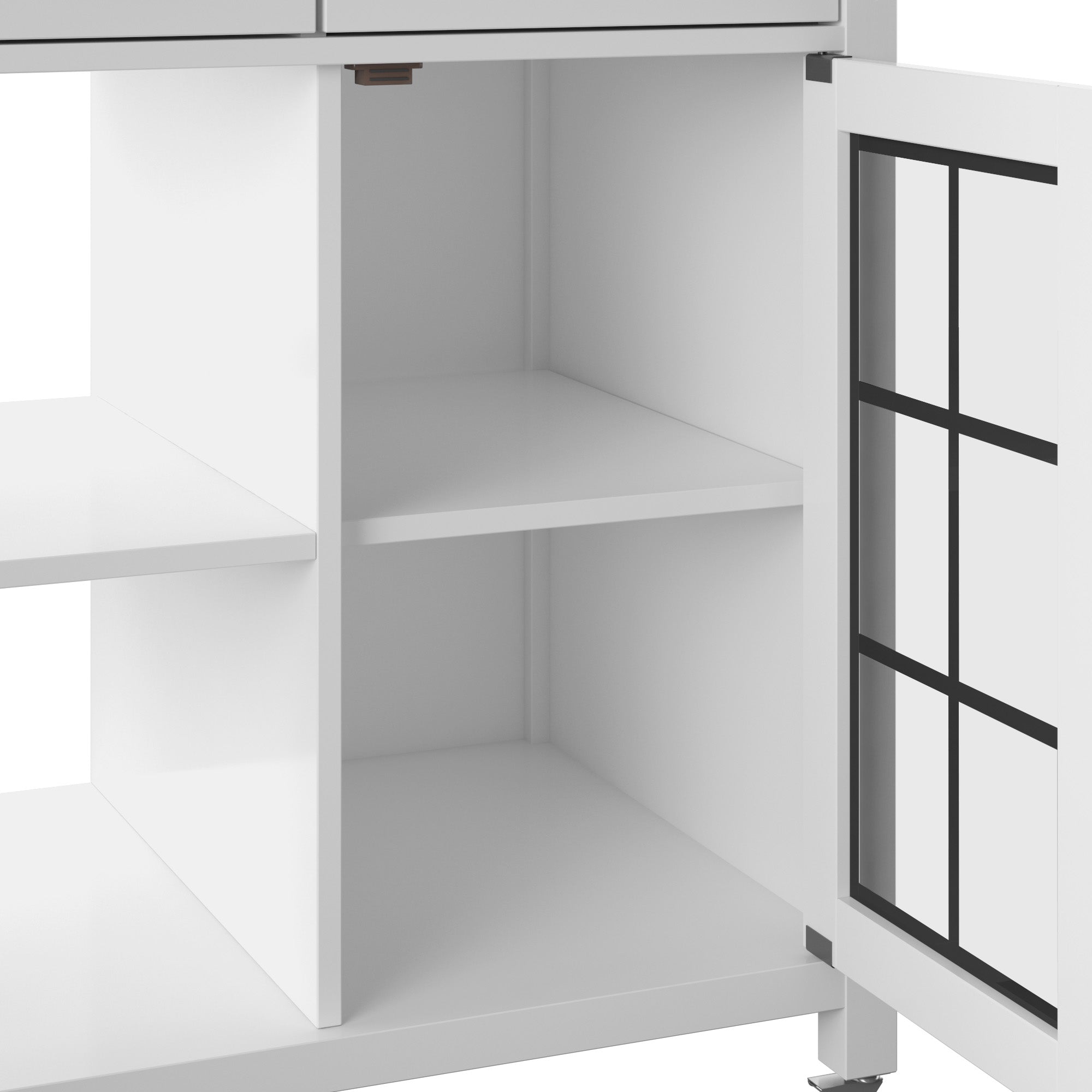 Chariot de cuisine roulant compact avec rangement