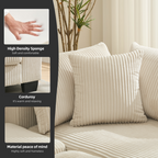 Walker Edison | Canapé-lit gigogne en velours côtelé de 114 pouces