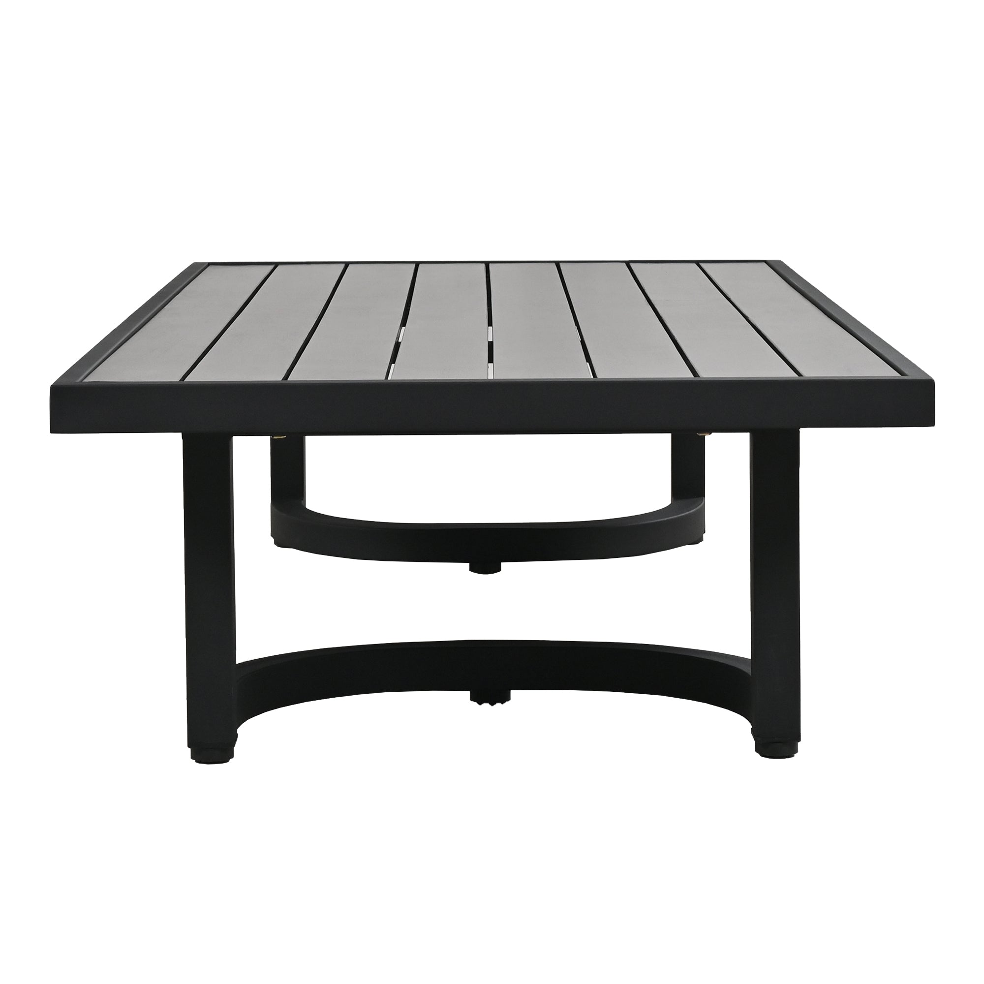 Ensemble de canapés d'extérieur en acier au design incurvé Walker Edison | 