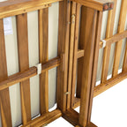 Walker Edison | Canapé d'angle en bois d'acacia avec table basse