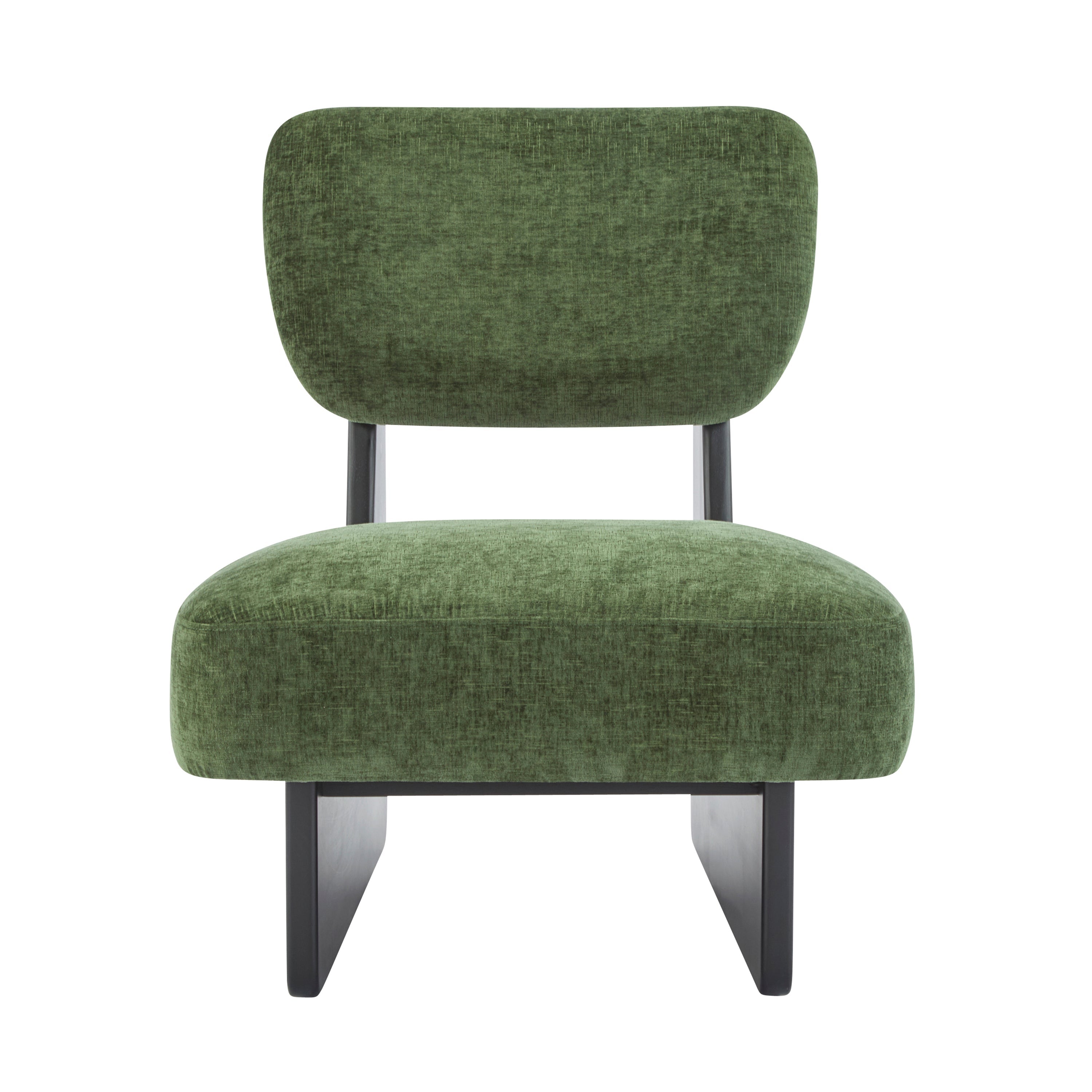 Walker Edison | Fauteuil d'appoint moderne, minimaliste et élégant avec piètement en bois robuste (lot de 2)