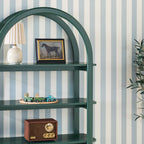 Bibliothèque moderne Zoey en bois arqué