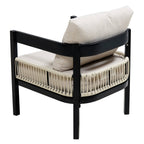 Walker Edison | Ensemble canapé d'extérieur en fer forgé au design moderne avec table basse 