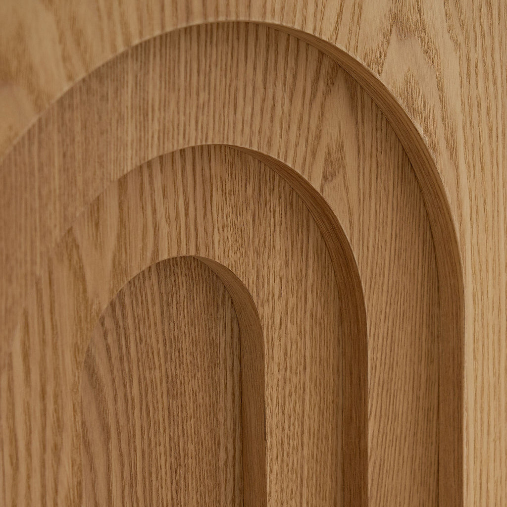 Walker Edison | Table d'appoint carrée Curve Design 