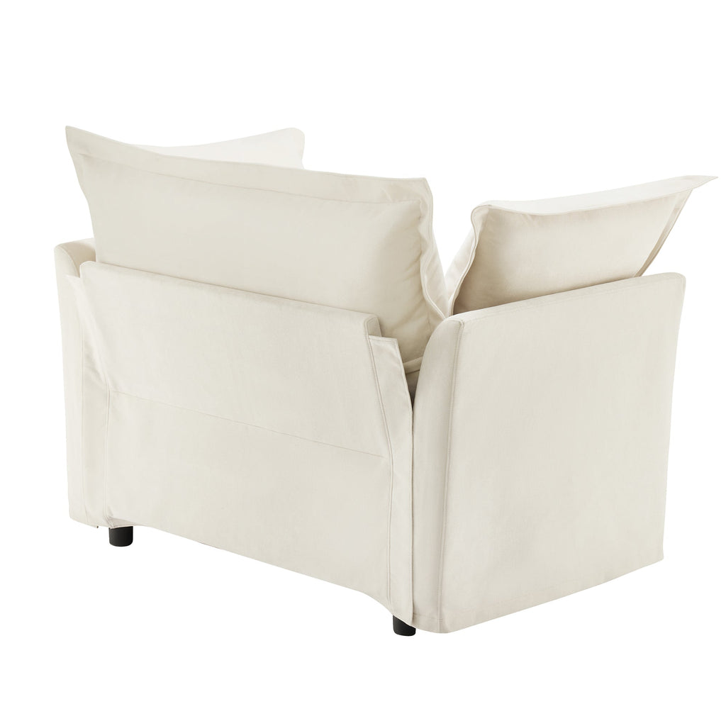 Walker Edison | Fauteuil d'appoint confortable à assise profonde et déhoussable