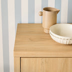 Buffet/meuble TV Paisley 60 moderne à bords festonnés, montage facile