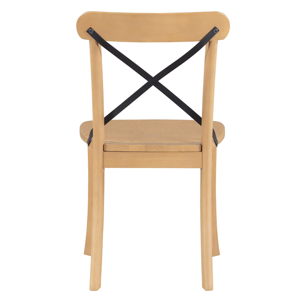 Walker Edison | Ensemble de salle à manger rétro simple 5 pièces avec 4 chaises 