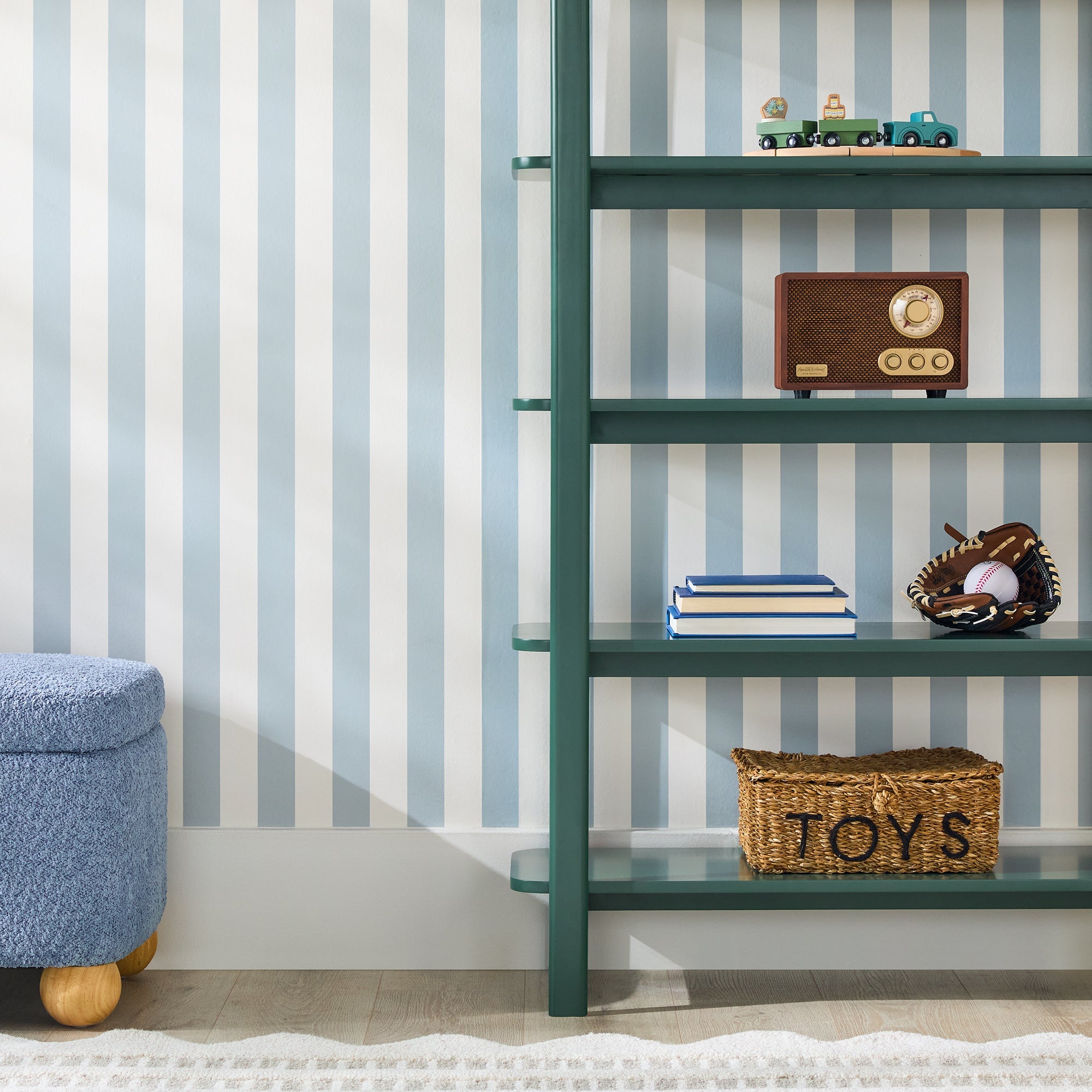 Bibliothèque moderne Zoey en bois arqué