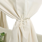 Walker Edison | Bain de soleil chic pour terrasse extérieure avec rideaux