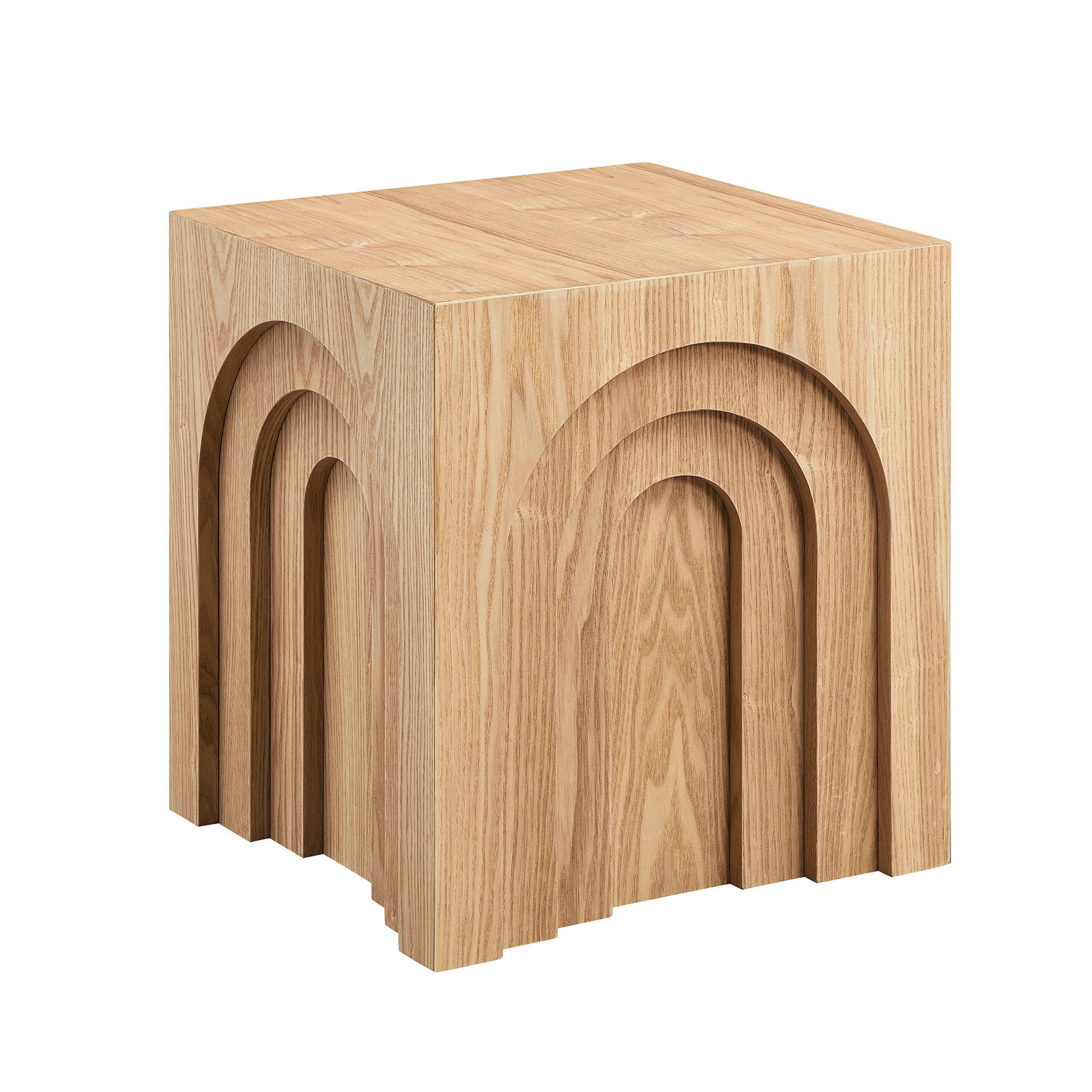 Walker Edison | Table d'appoint carrée Curve Design 