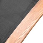 Walker Edison | Chaise longue d'extérieur en bois avec coussin intégré