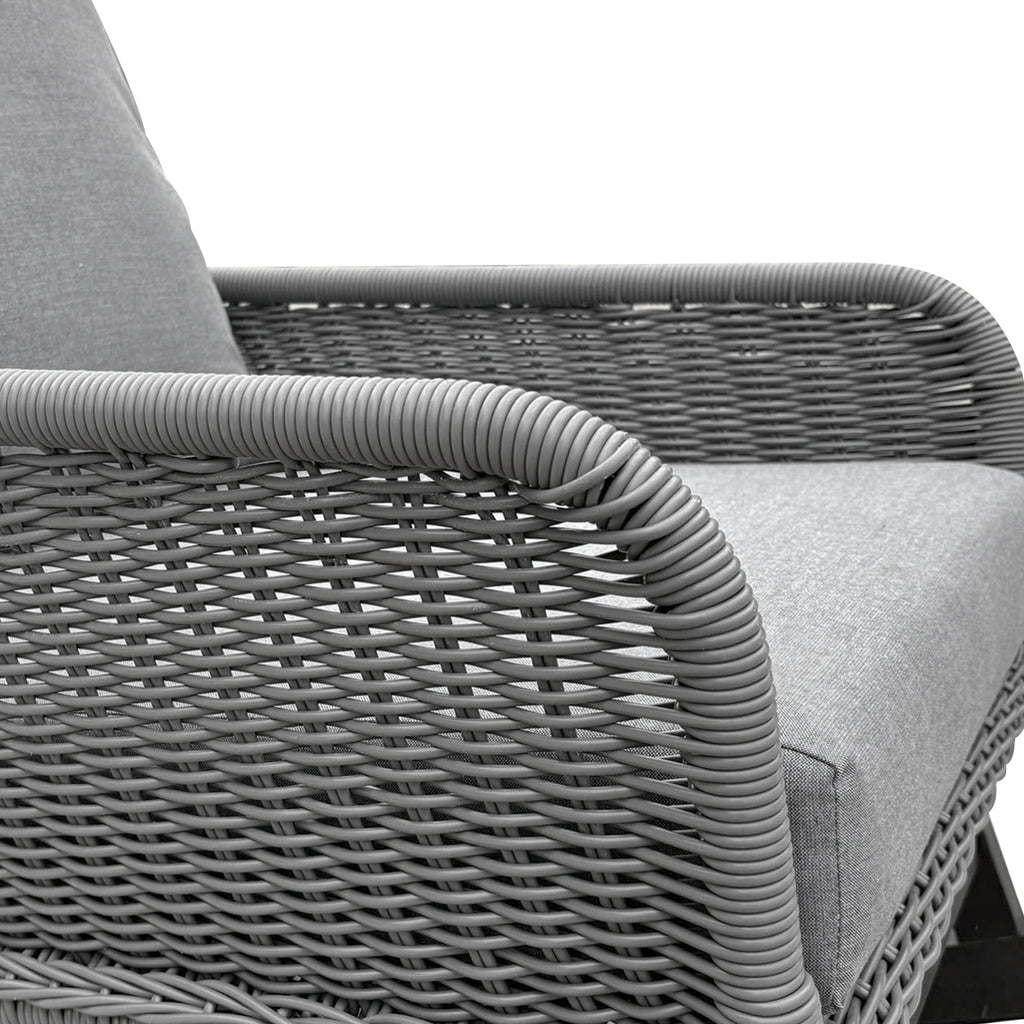 Walker Edison | Ensemble de 2 fauteuils à bascule d'extérieur minimalistes et contemporains