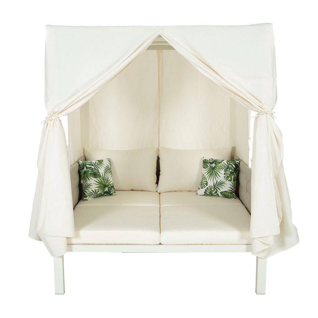 Walker Edison | Bain de soleil chic pour terrasse extérieure avec rideaux