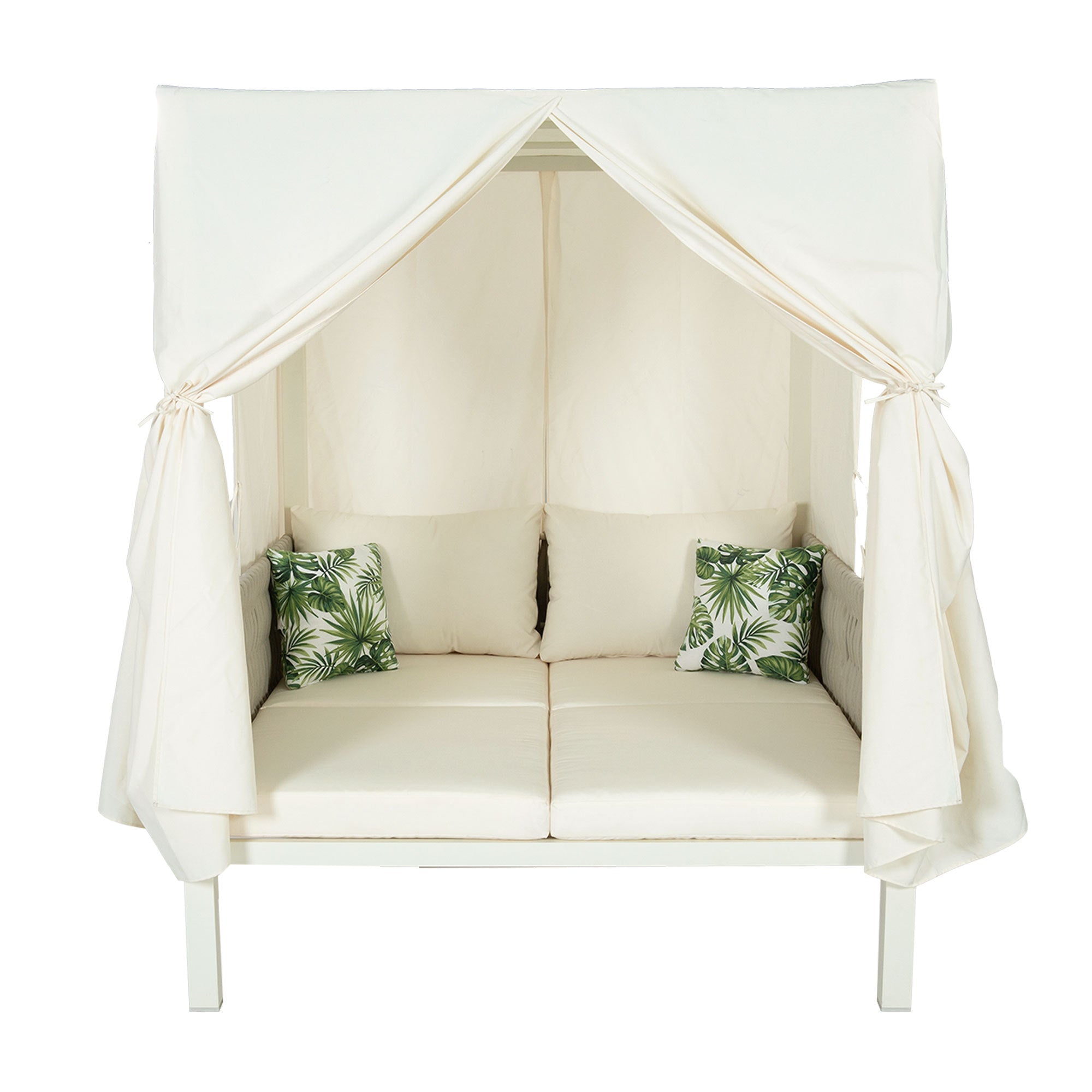 Walker Edison | Bain de soleil chic pour terrasse extérieure avec rideaux