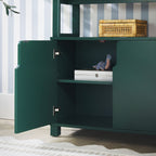 Bibliothèque moderne Zoey en bois arqué