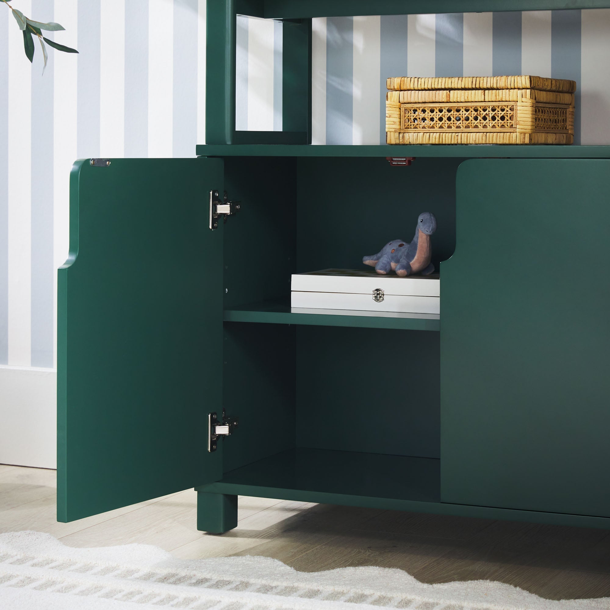 Bibliothèque moderne Zoey en bois arqué