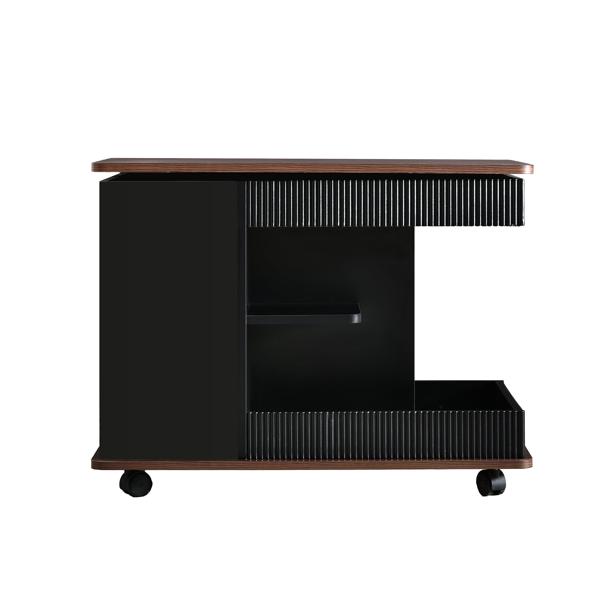 Walker Edison | Table d'appoint multifonctionnelle moderne et réglable avec plateau relevable