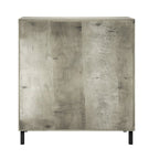 Meuble d'entrée à portes miroir finition antique