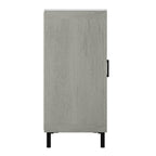 Meuble d'entrée à portes miroir finition antique