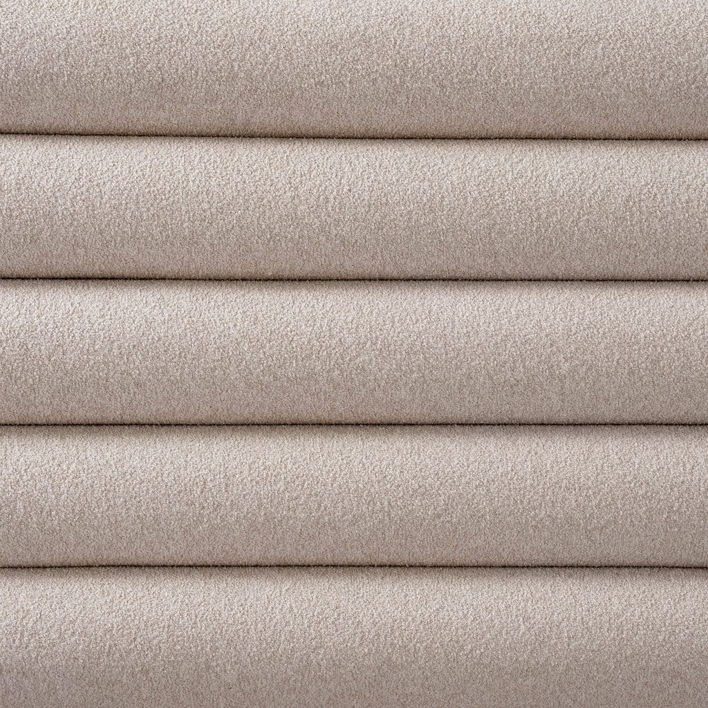 Tête de lit rembourrée en tissu bouclé, cadre de lit en bois pour lit queen size