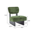 Walker Edison | Fauteuil d'appoint moderne, minimaliste et élégant avec piètement en bois robuste (lot de 2)