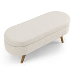 Walker Edison | Banc de rangement ovale ottoman