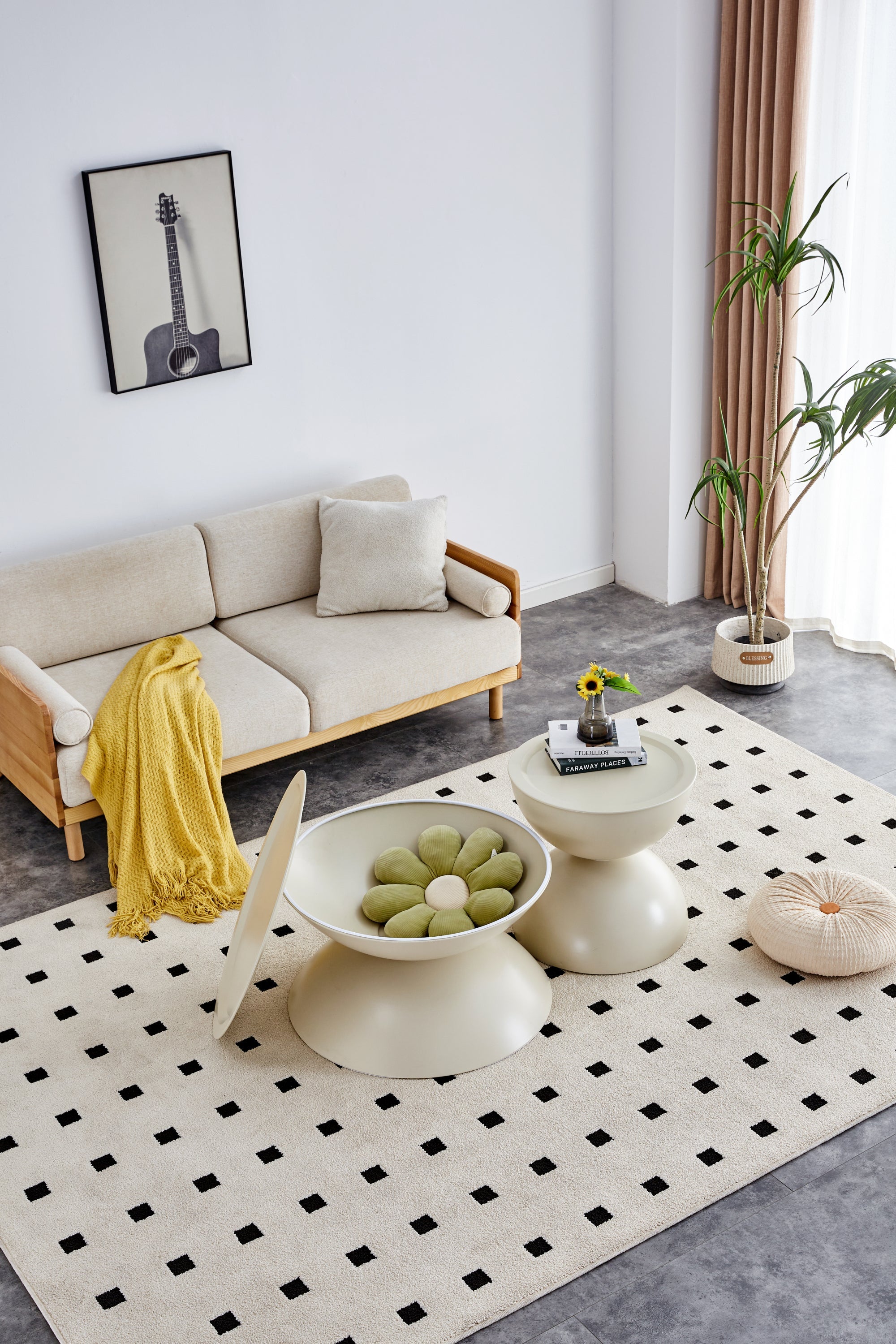 Walker Edison | Ensemble de deux tables basses scandinaves avec rangement