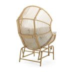 Fauteuil à bascule d'extérieur en osier Walker Edison | Palos