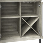 Meuble d'entrée à portes miroir finition antique