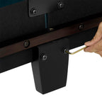 Walker Edison | Lit plateforme capitonné gris anthracite, format King