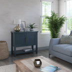 Meuble d'appoint à panneaux de style côtier avec rangement