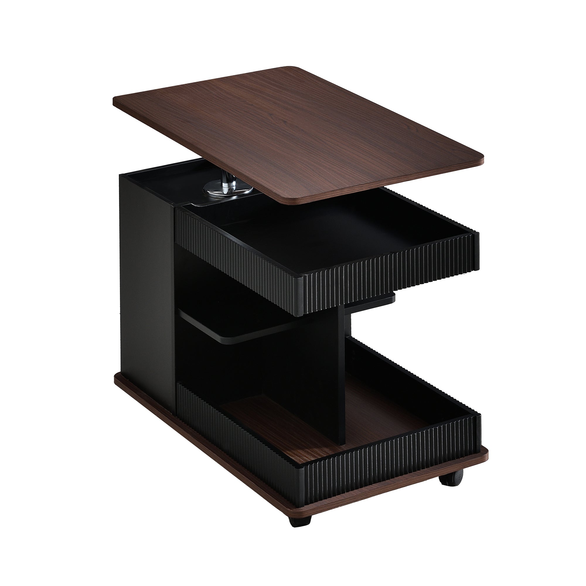 Walker Edison | Table d'appoint multifonctionnelle moderne et réglable avec plateau relevable