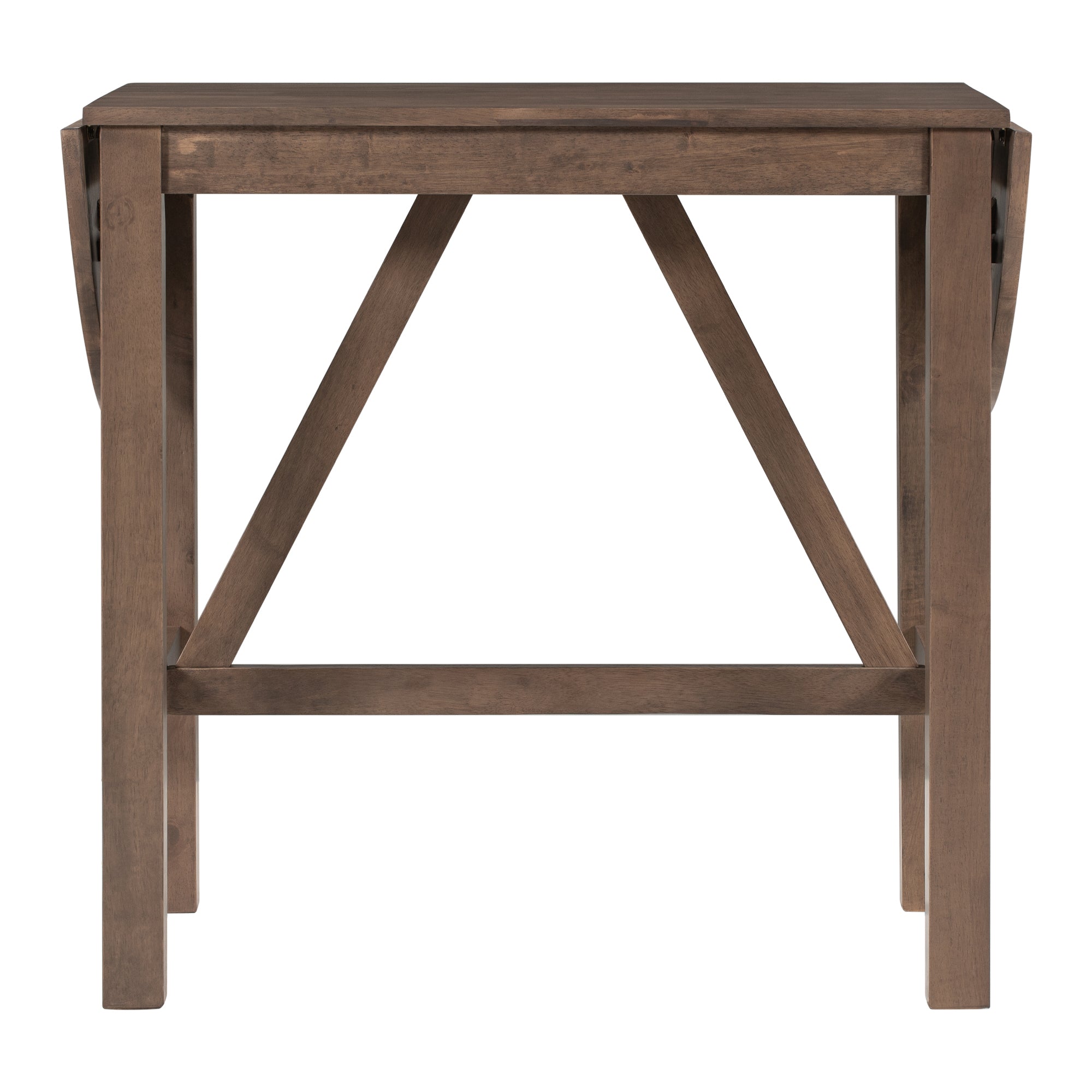 Walker Edison | Ensemble table et chaises de salle à manger 3 pièces en bois, hauteur comptoir, avec abattants