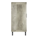 Meuble d'entrée à portes miroir finition antique