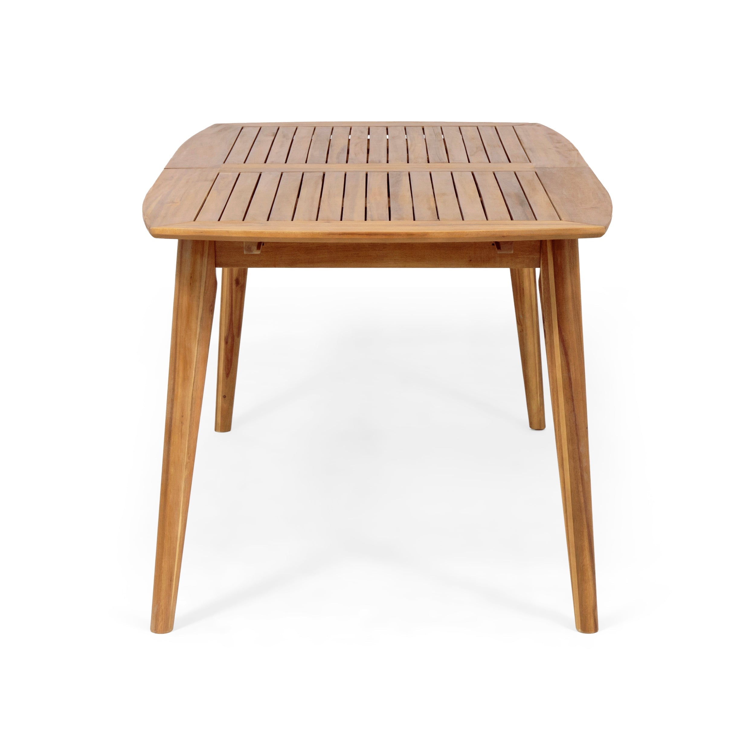 Walker Edison | Ensemble de salle à manger d'extérieur extensible en bois d'acacia avec 6 chaises