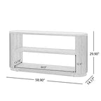 Console d'entrée moderne cannelée Walker Edison | 