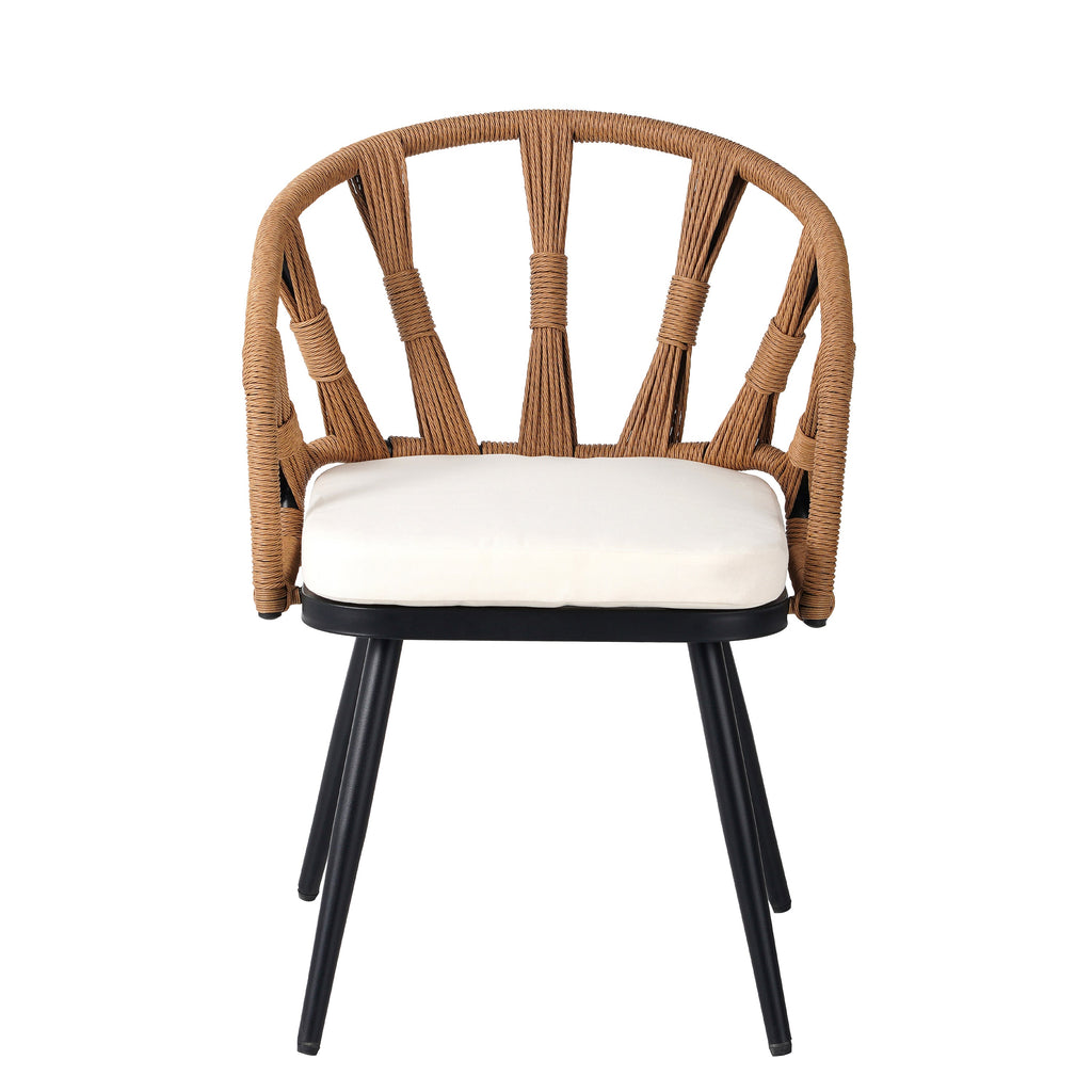 Walker Edison | Ensemble table et chaises de jardin contemporain style U