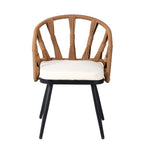 Walker Edison | Ensemble table et chaises de jardin contemporain style U