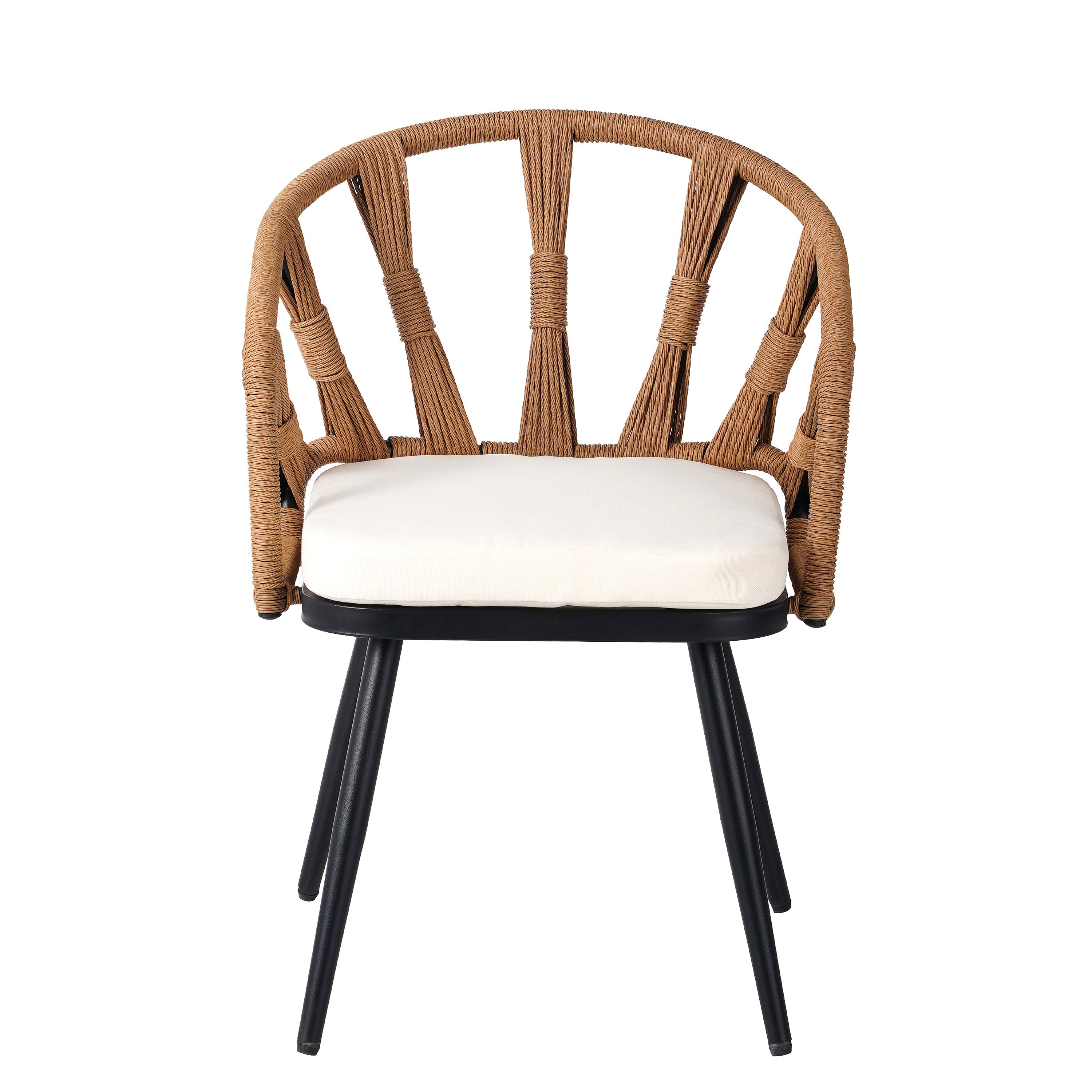 Walker Edison | Ensemble table et chaises de jardin contemporain style U