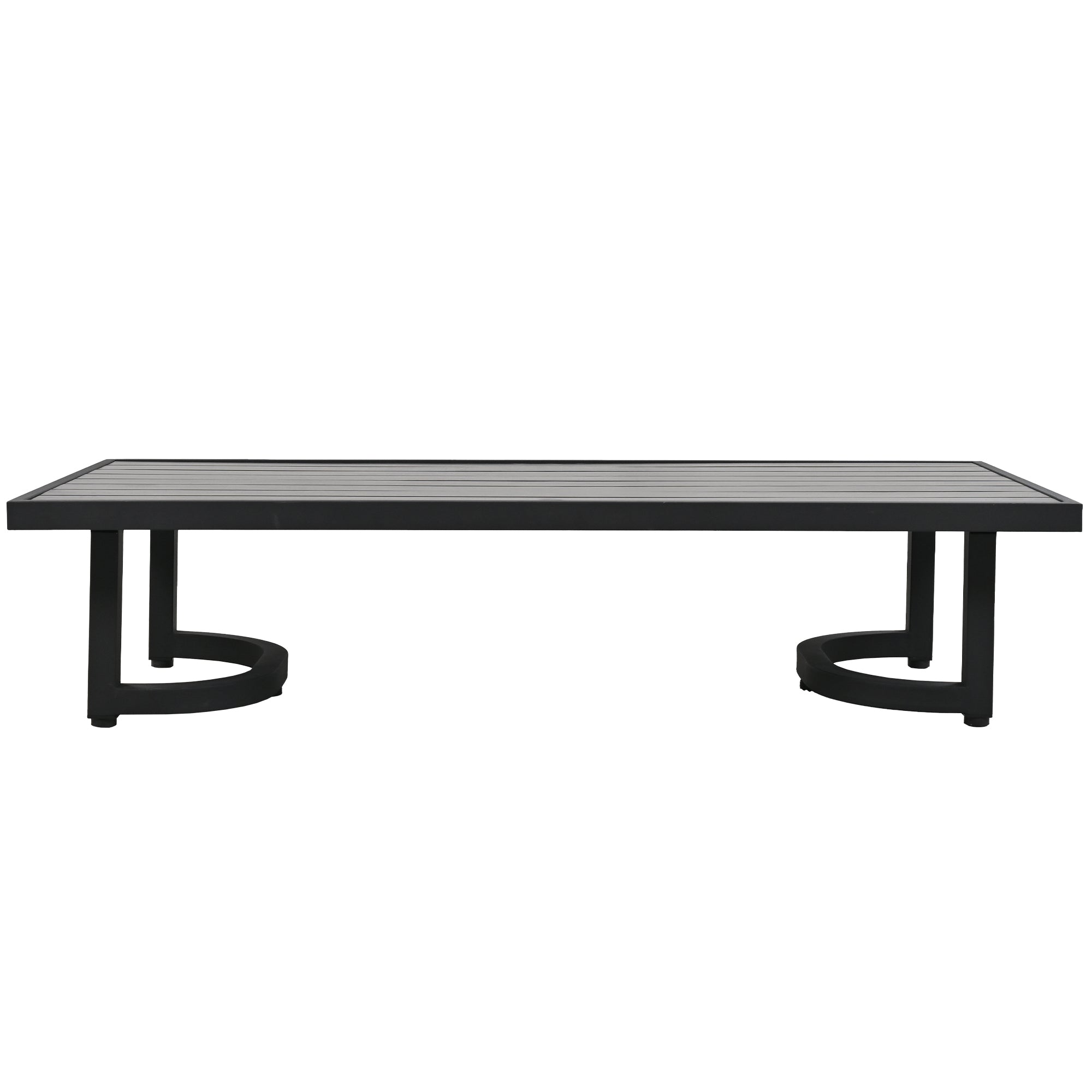 Ensemble de canapés d'extérieur en acier au design incurvé Walker Edison | 