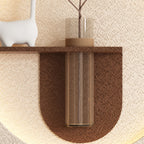 Décoration murale en grès à LED 3 couleurs réglables à double disque 