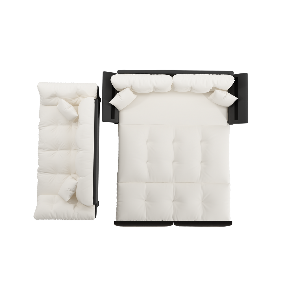 Walker Edison | Canapé-lit convertible 3 en 1 (lit Queen) 