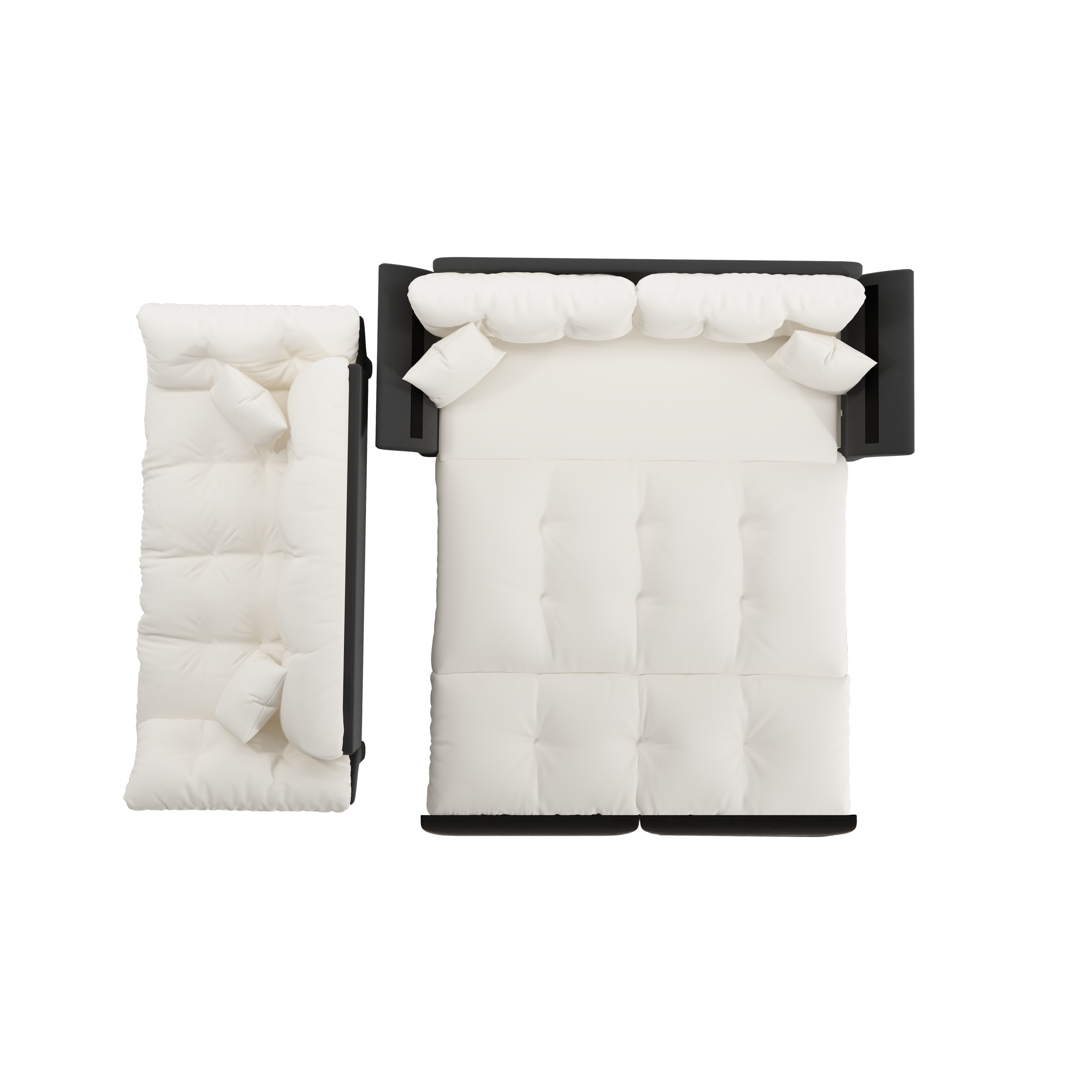 Walker Edison | Canapé-lit convertible 3 en 1 (lit Queen) 