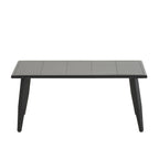 Ensemble de mobilier de patio extérieur au design métallique incurvé 