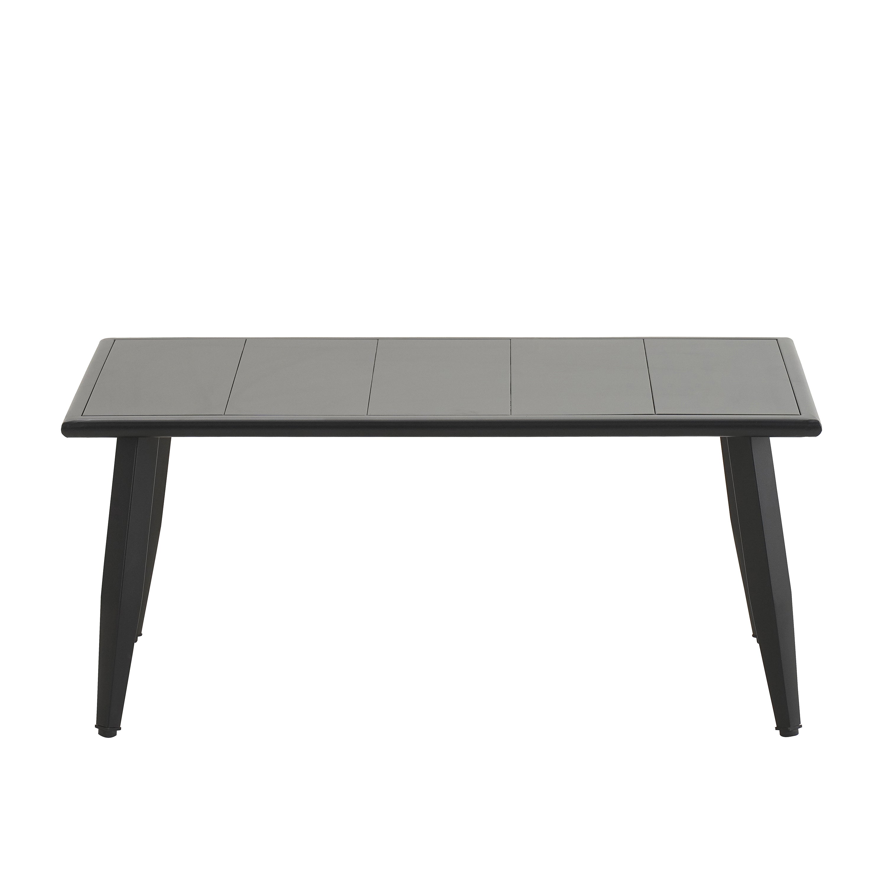 Ensemble de mobilier de patio extérieur au design métallique incurvé 